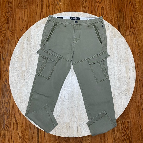 Hollister Pants Hollister Green Cargo Pants Poshmark